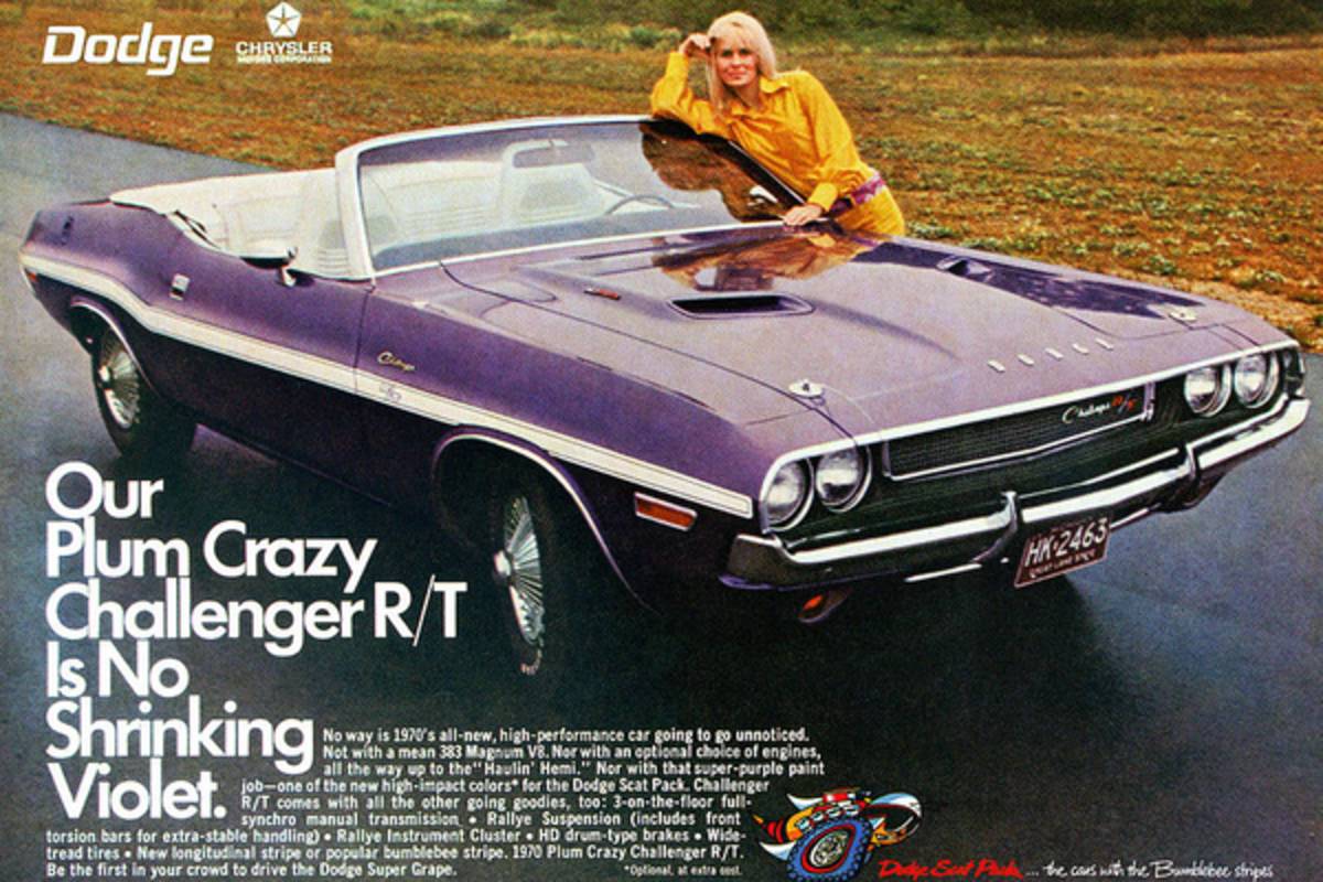 1970 Dodge Challenger Rt Convertible - Poster | Canvas Wall Art Print
