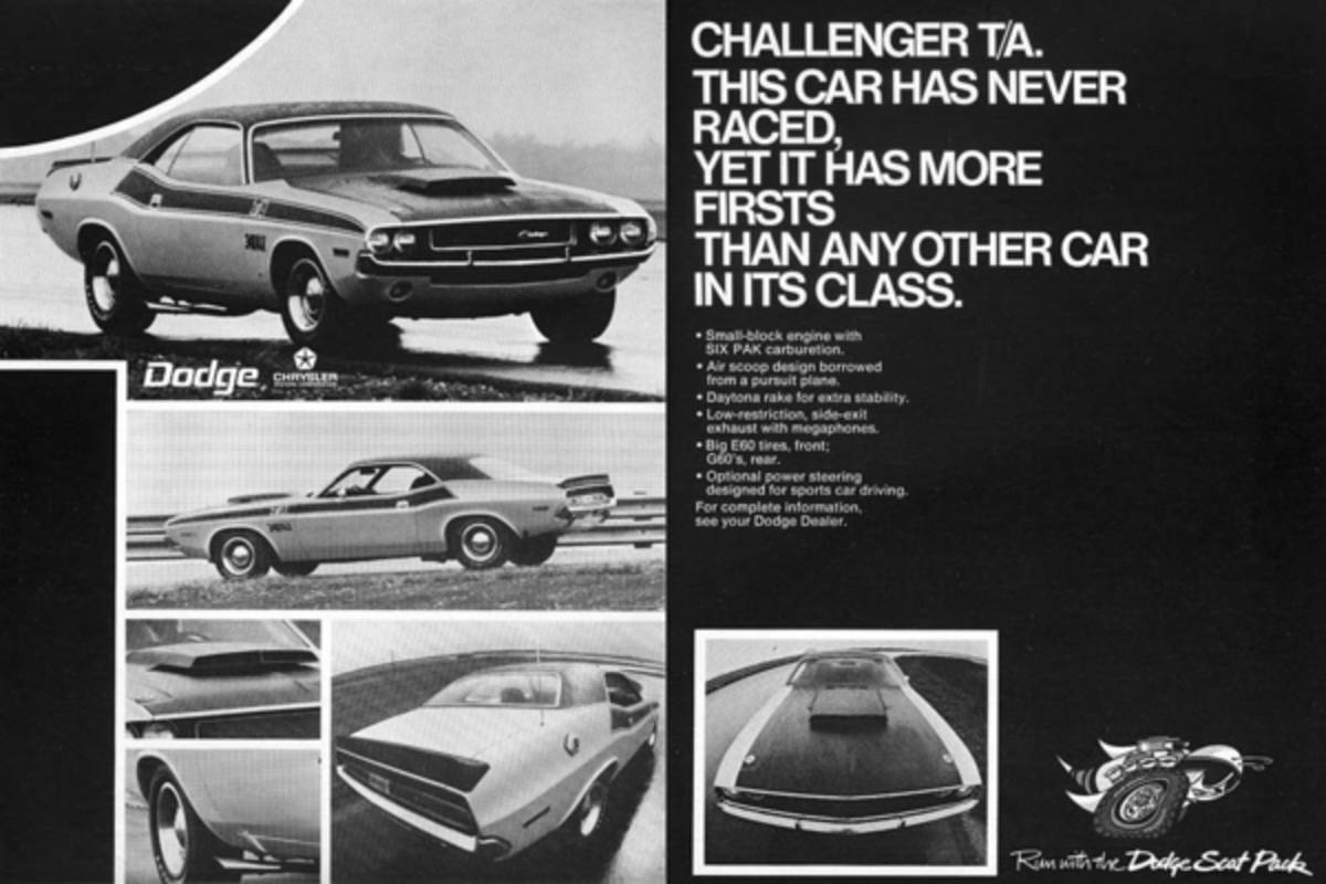 1970 Dodge Challenger T/A - Poster | Canvas Wall Art Print