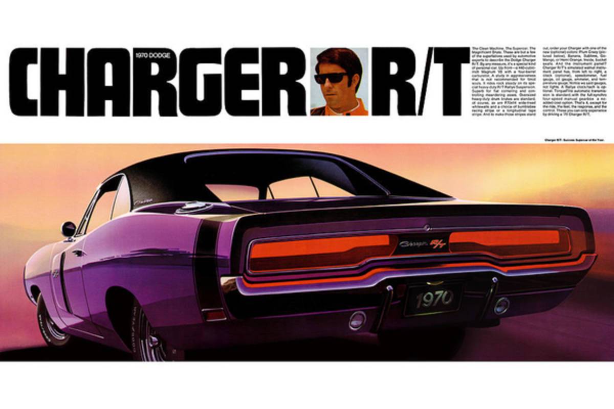 1970 Dodge Charger Rt - Poster | Canvas Wall Art Print