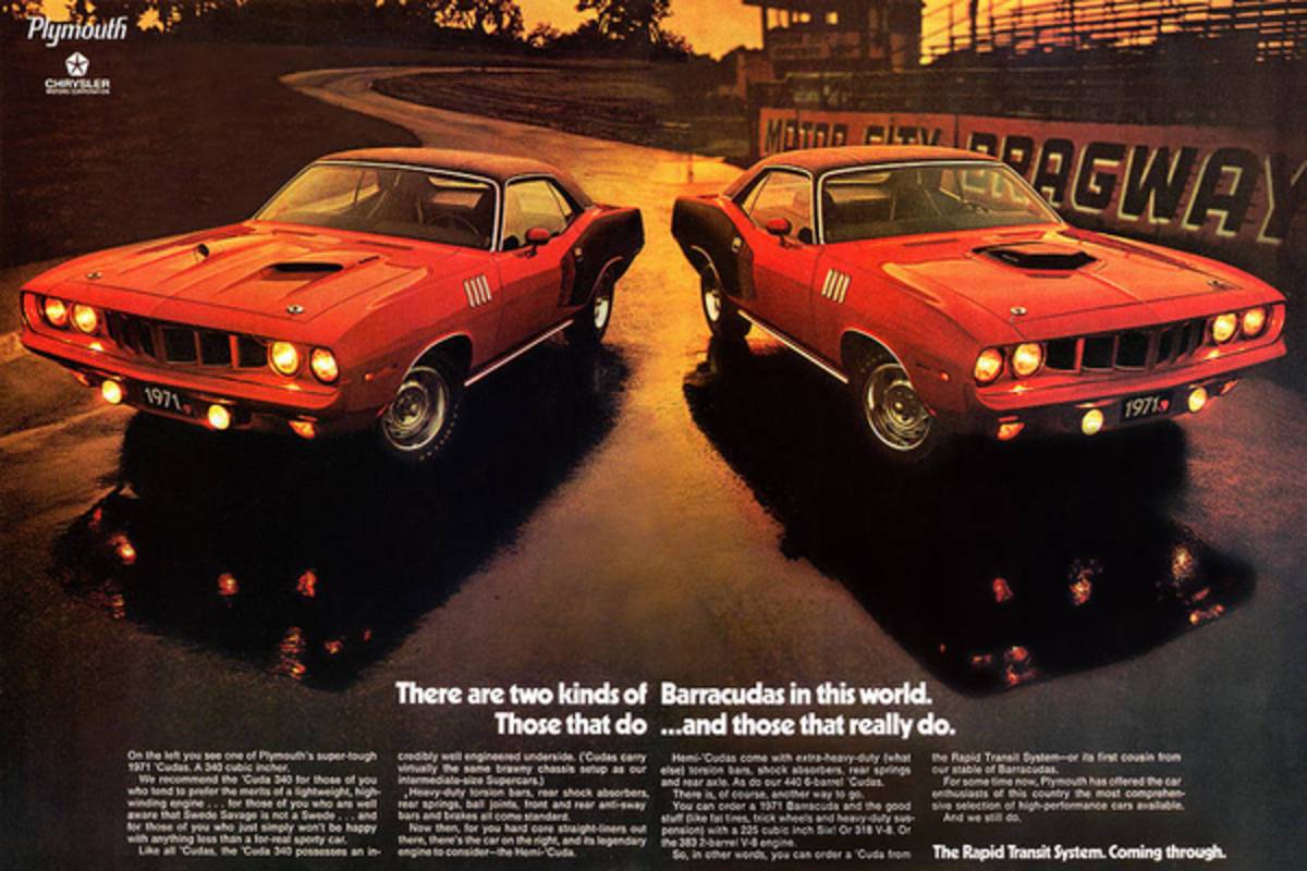 1971 Plymouth Barracudas - Poster | Canvas Wall Art Print