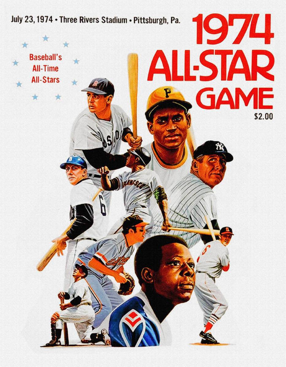 1974 Baseball All Star Game Program - Poster | Canvas Wall Art Print