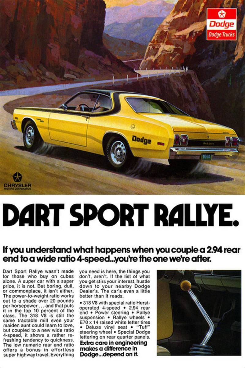 1974 Dodge Dart Sport Rallye - Poster | Canvas Wall Art Print