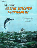 1977 Destin Billfish Tournament - Poster | Canvas Wall Art Print