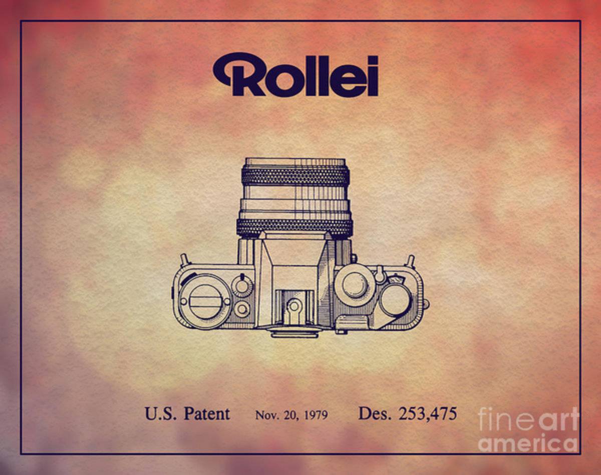 1979 Rollei Camera Patent Art 2 - Poster | Canvas Wall Art Print