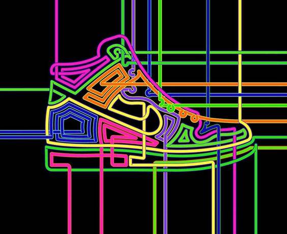 Nike Jordan 1 Singular Graphic Design - Poster | Canvas Wall Art Print
