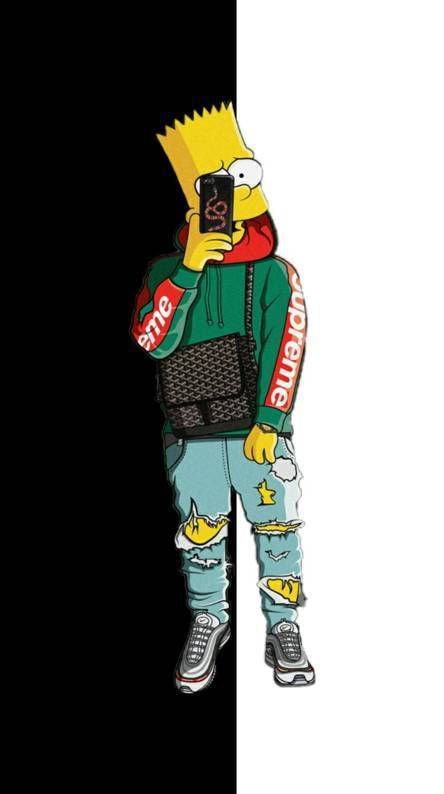 Bart Simpson Hypebeast - Poster | Canvas Wall Art Print