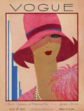 A Vintage Vogue Magazine Cover Of A Woman - Poster | Canvas Wall Art Print