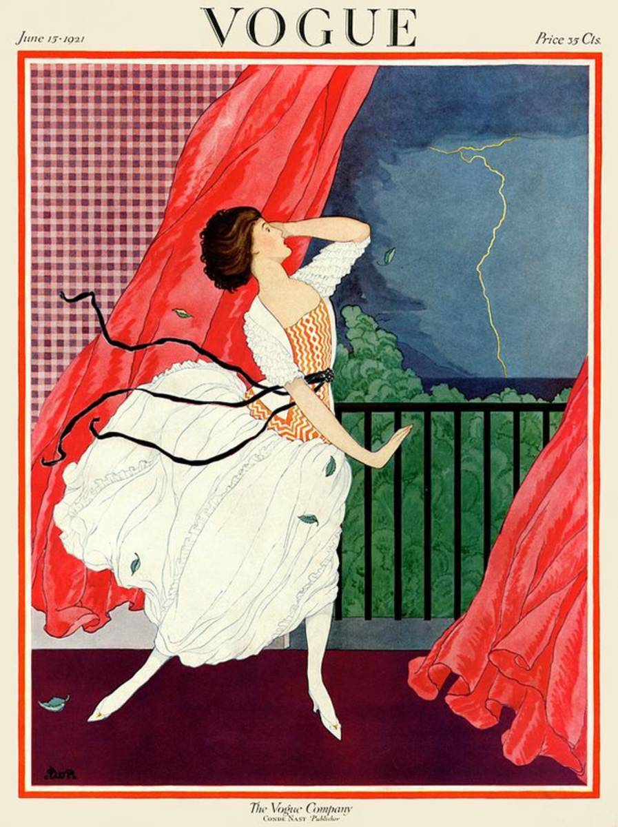 A Vogue Magazine Cover Of A Woman - Poster | Canvas Wall Art Print
