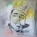 Biggie Smalls Art Painting - Rapper - Poster | Canvas Wall Art Print