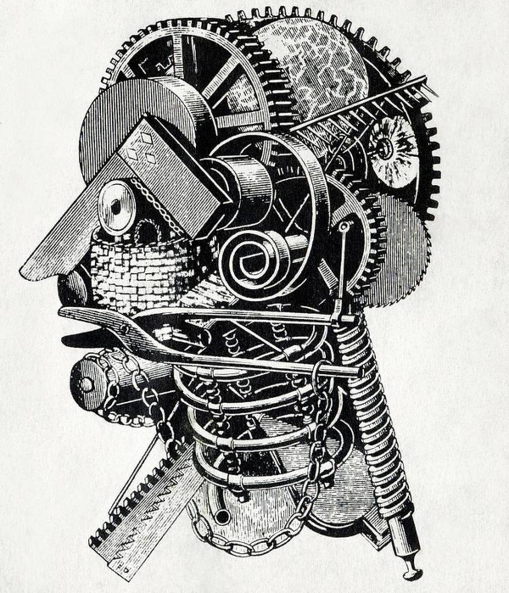 Robot Science-Fiction Artwork - Poster | Canvas Wall Art Print