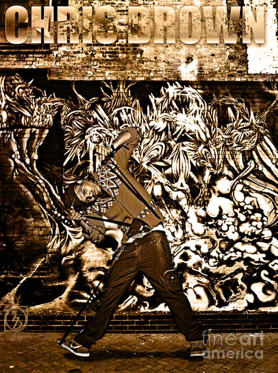 Street Phenomenon Chris Brown - Rapper - Poster | Canvas Wall Art Print