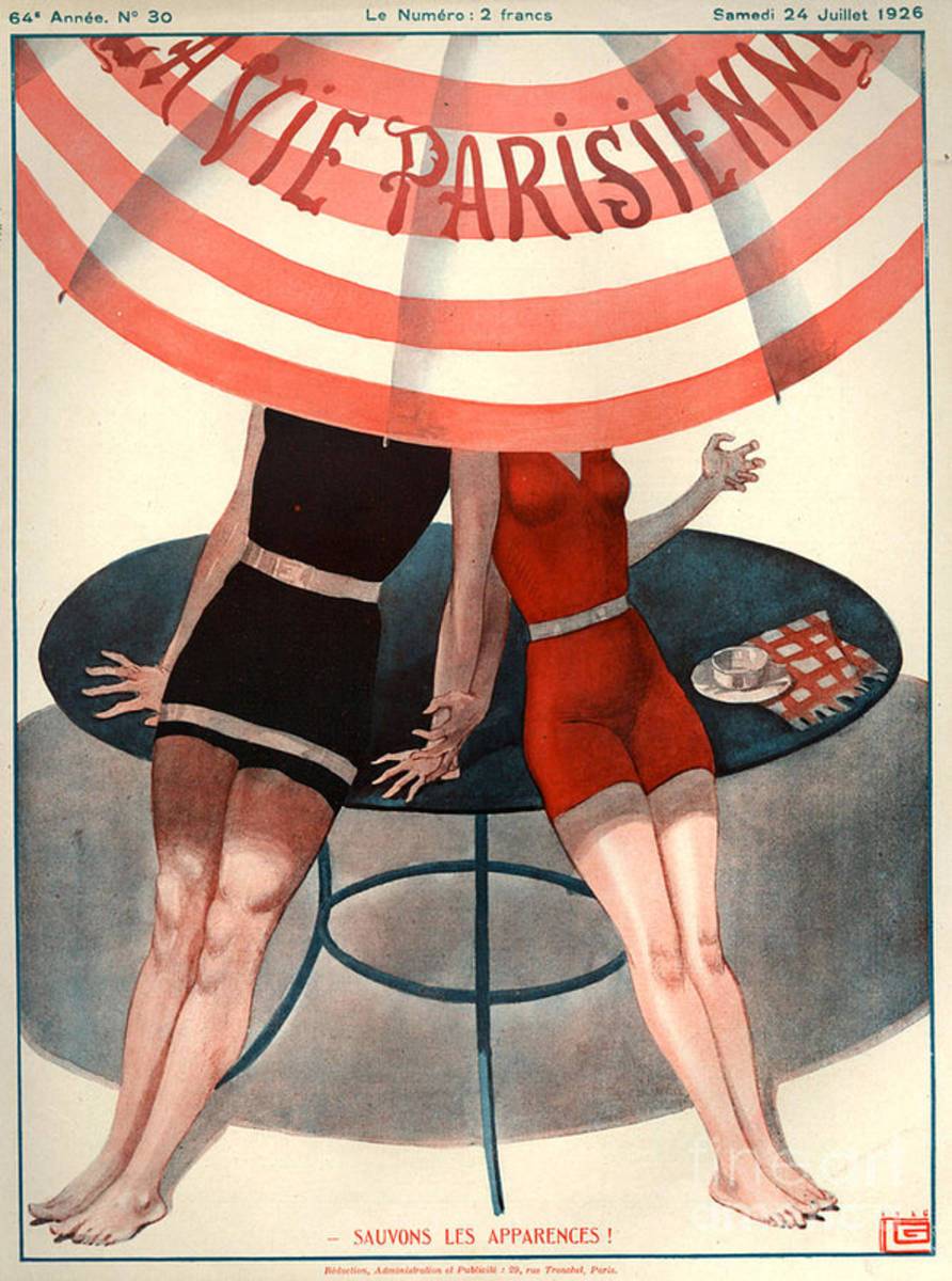 1920S France La Vie Parisienne Magazine - Poster | Canvas Wall Art Print