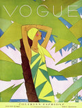 A Vintage Vogue Magazine Cover Of A Woman - Poster | Canvas Wall Art Print