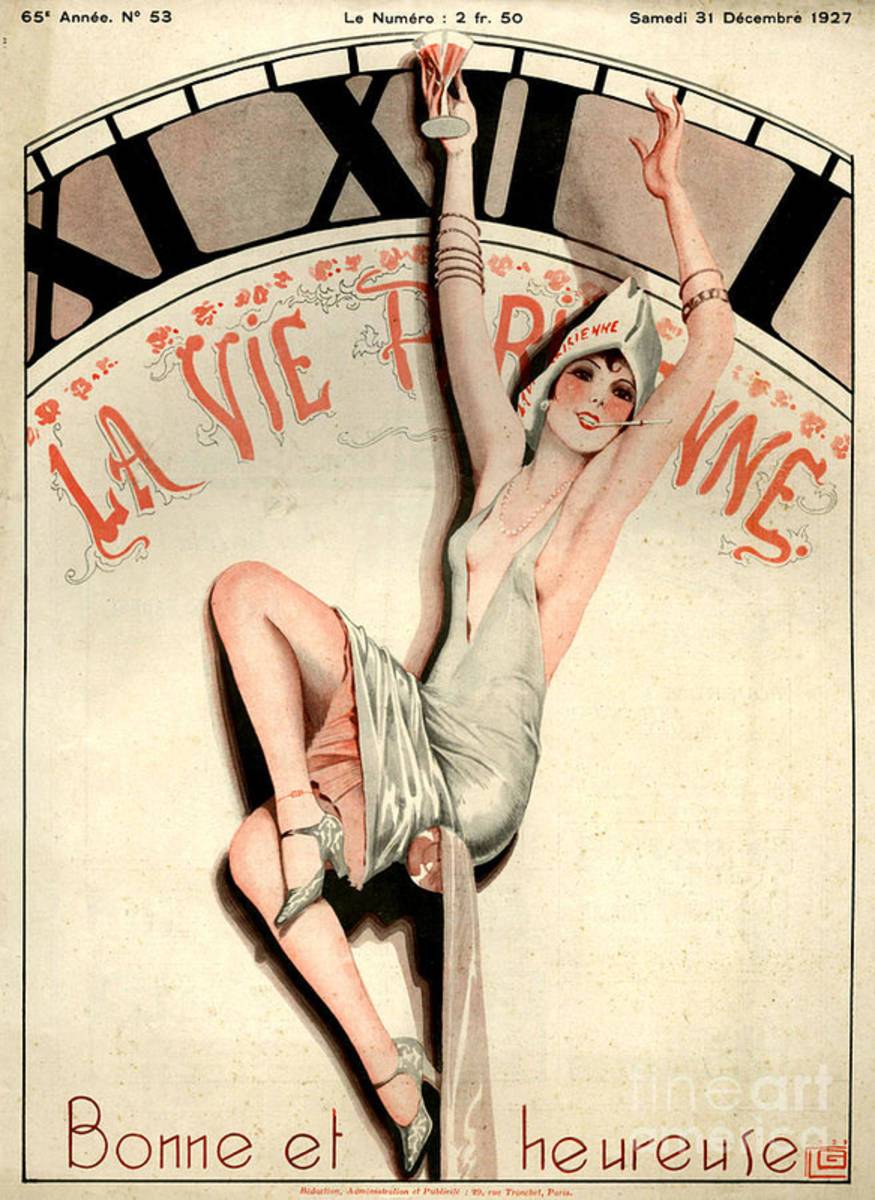 1920S France La Vie Parisienne Magazine - Poster | Canvas Wall Art Print