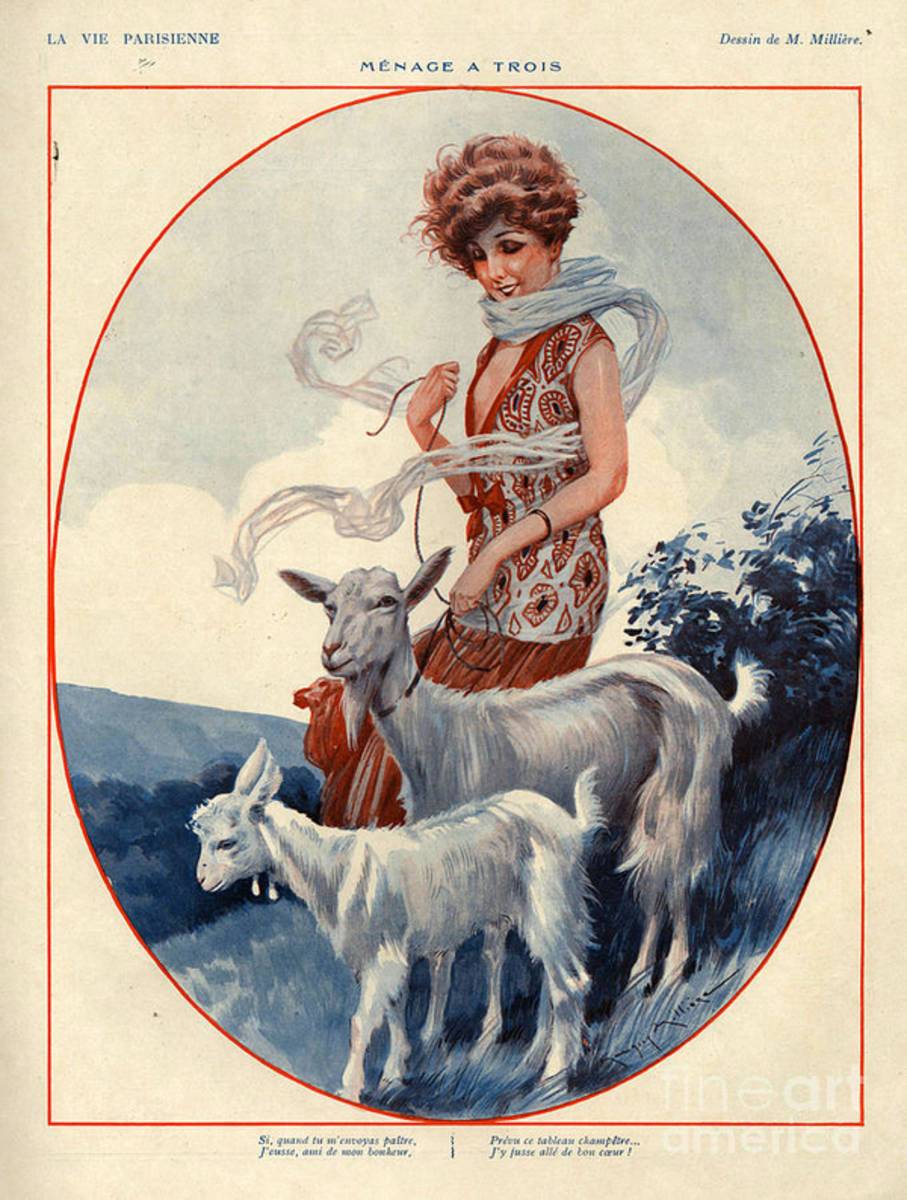 1920S France La Vie Parisienne Magazine - Poster | Canvas Wall Art Print