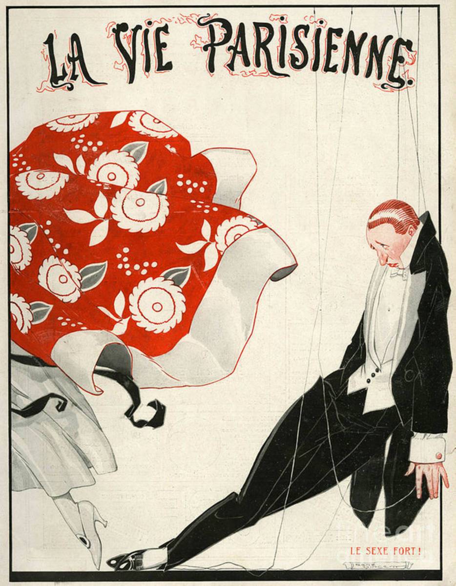 1920S France La Vie Parisienne Magazine - Poster | Canvas Wall Art Print