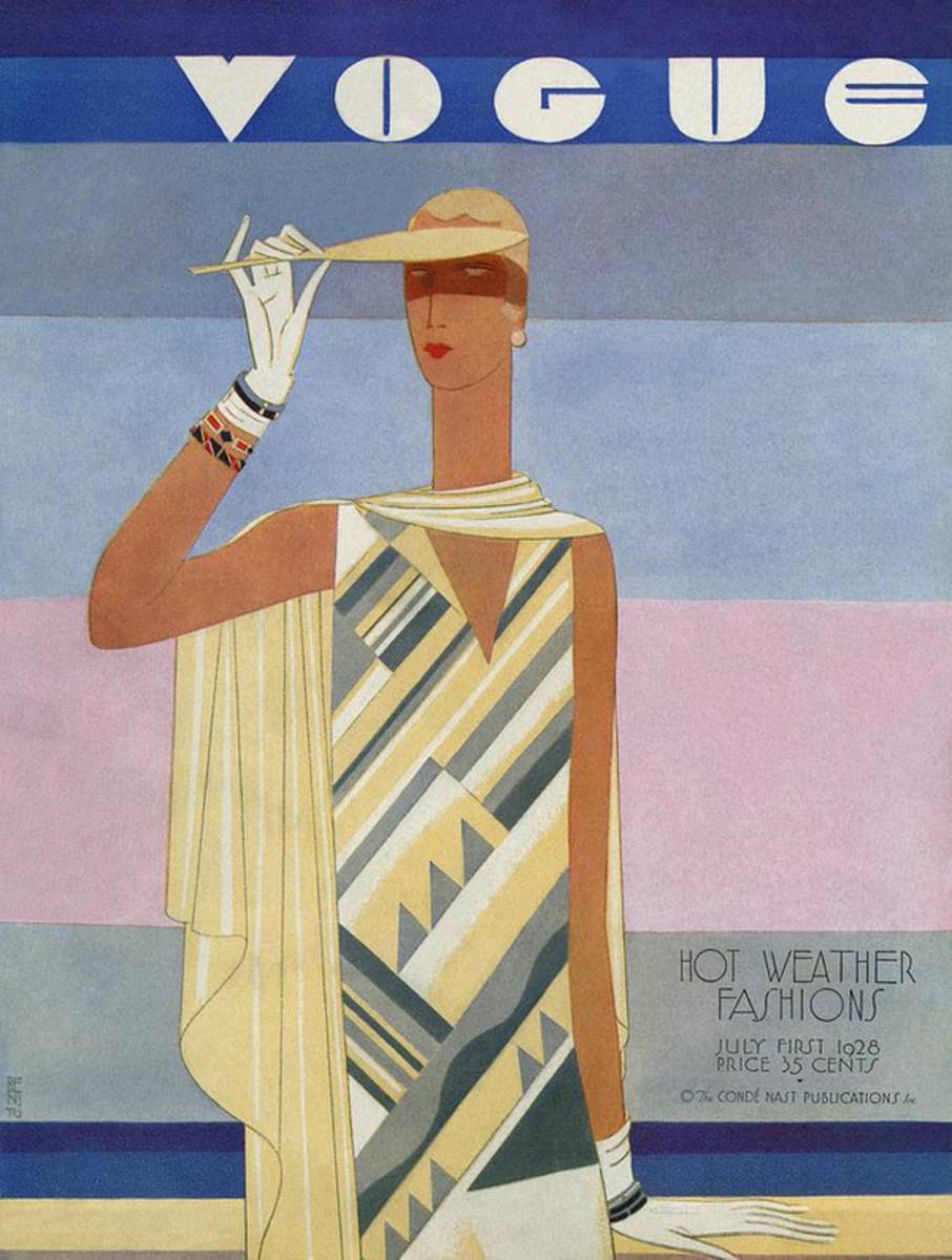 A Vintage Vogue Magazine Cover Of A Woman - Poster | Canvas Wall Art Print