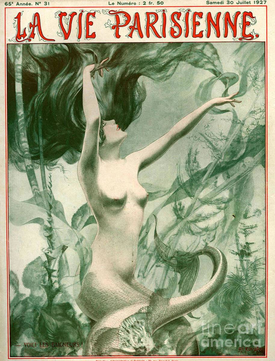 1920S France La Vie Parisienne Magazine - Poster | Canvas Wall Art Print