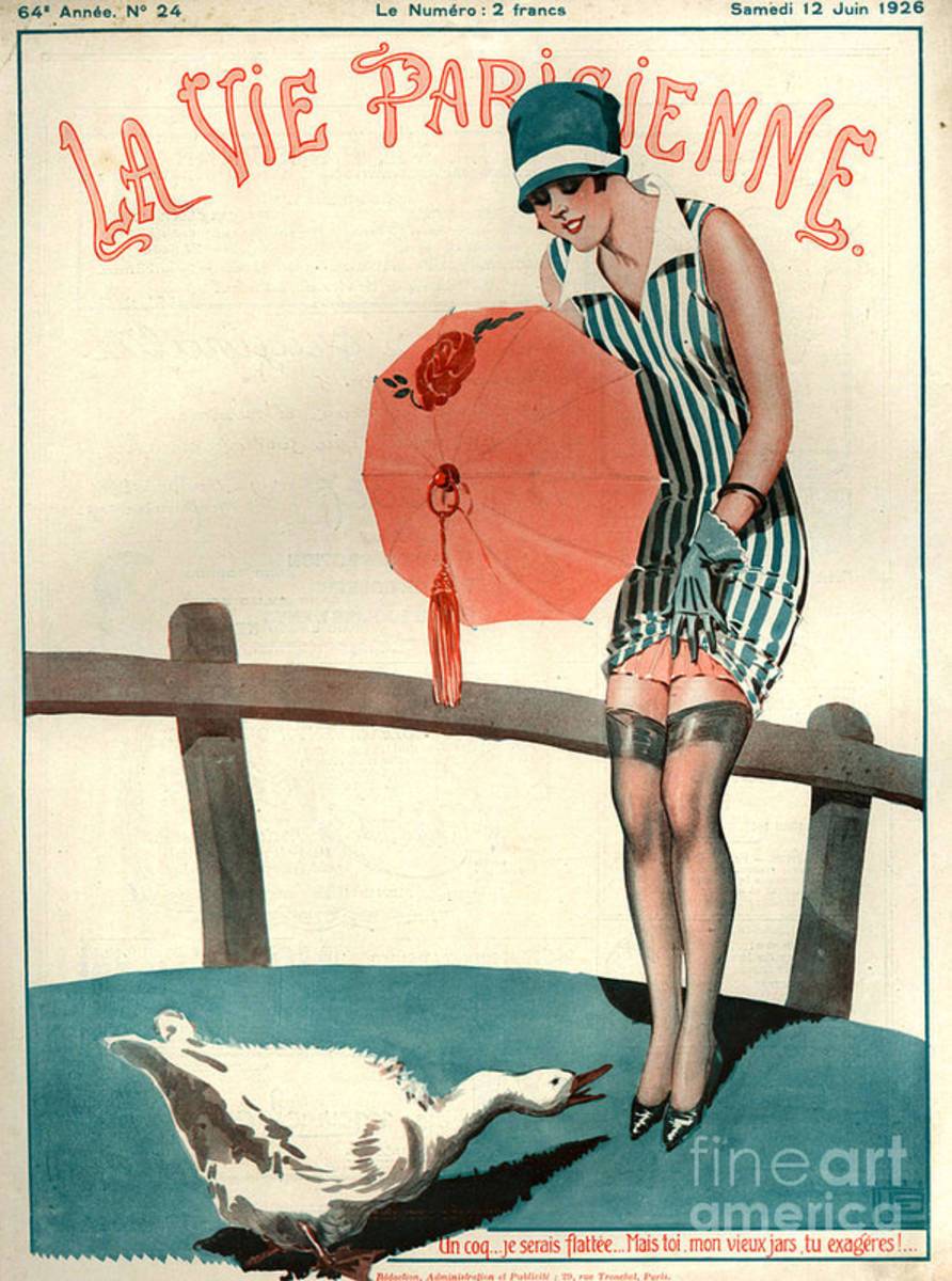 1920S France La Vie Parisienne Magazine - Poster | Canvas Wall Art Print