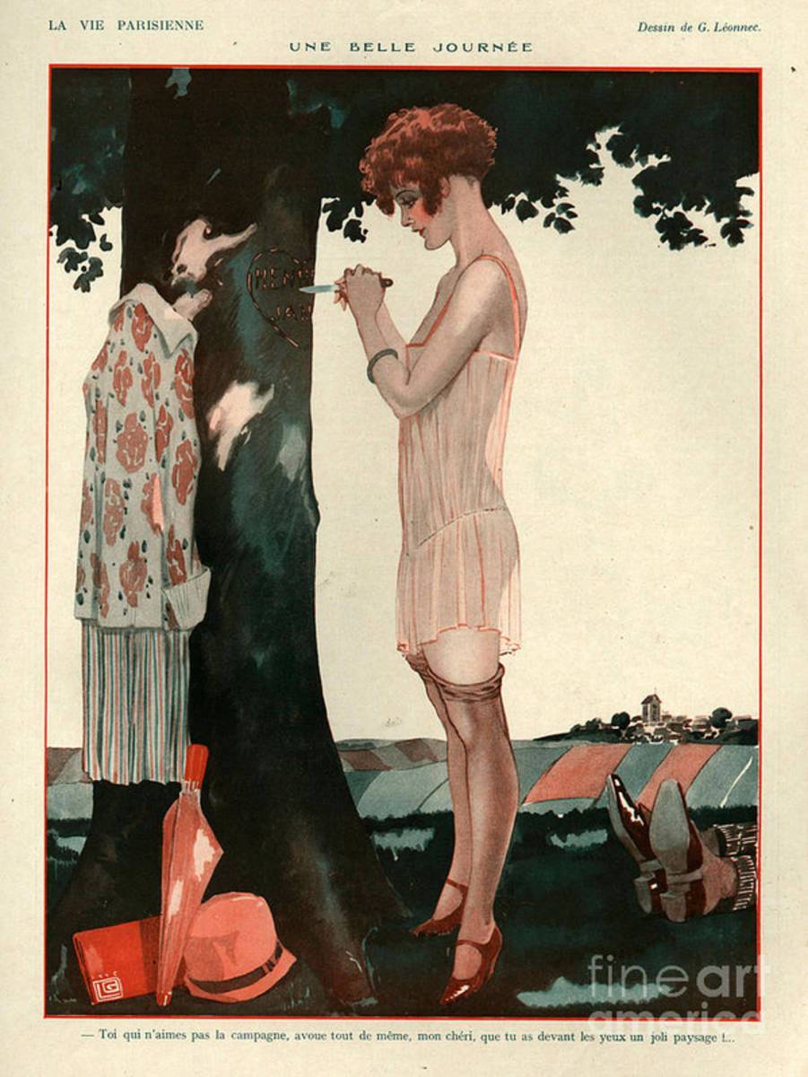 1920S France La Vie Parisienne Magazine - Poster | Canvas Wall Art Print
