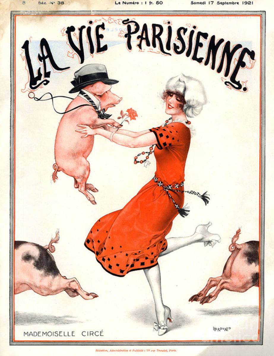1920S France La Vie Parisienne Magazine - Poster | Canvas Wall Art Print