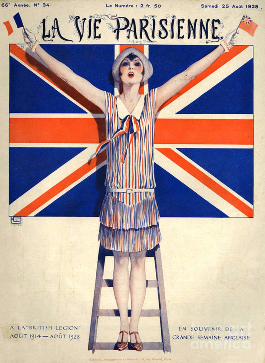 1920S France La Vie Parisienne Magazine - Poster | Canvas Wall Art Print