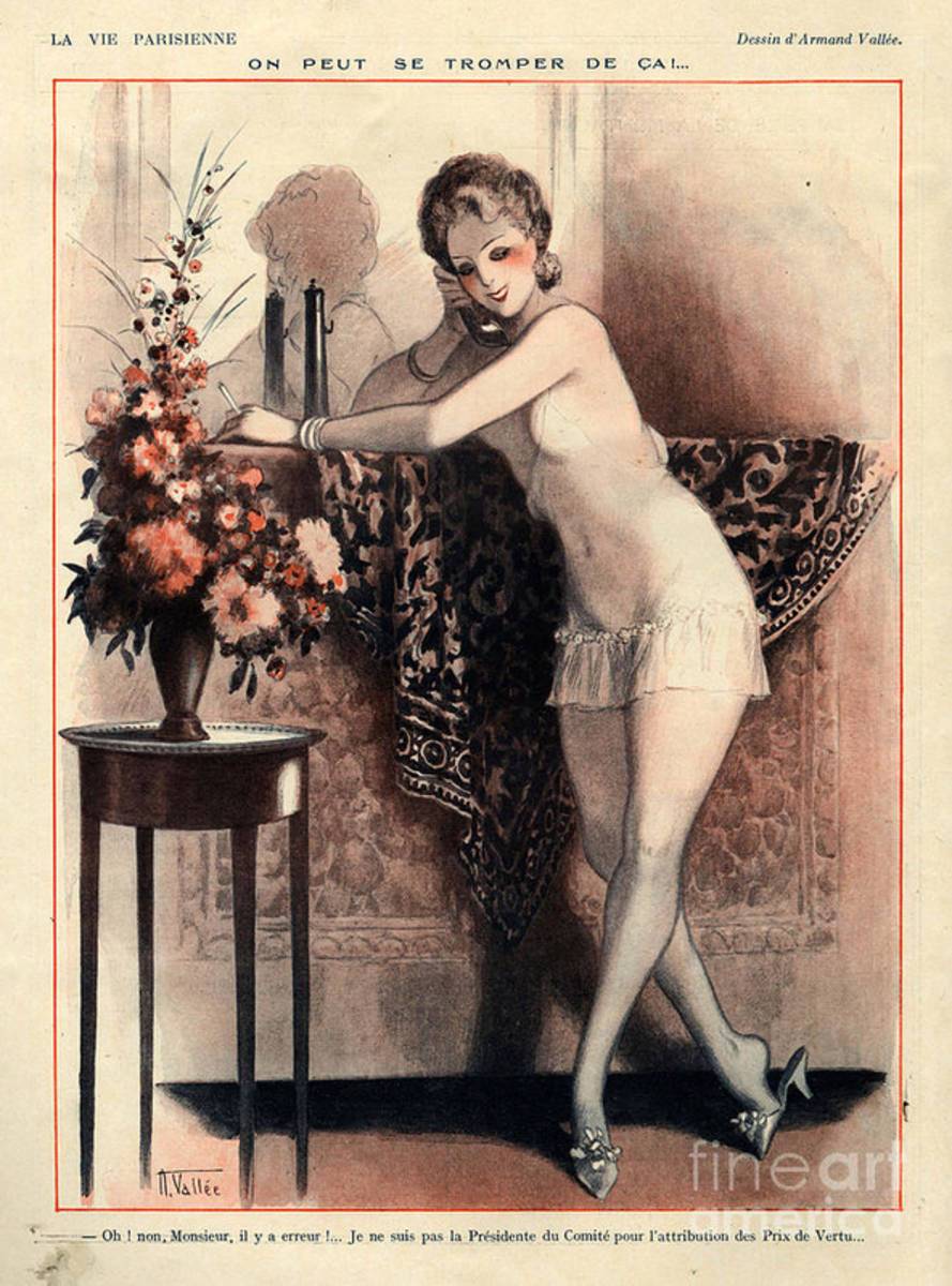 1920S France La Vie Parisienne Magazine - Poster | Canvas Wall Art Print