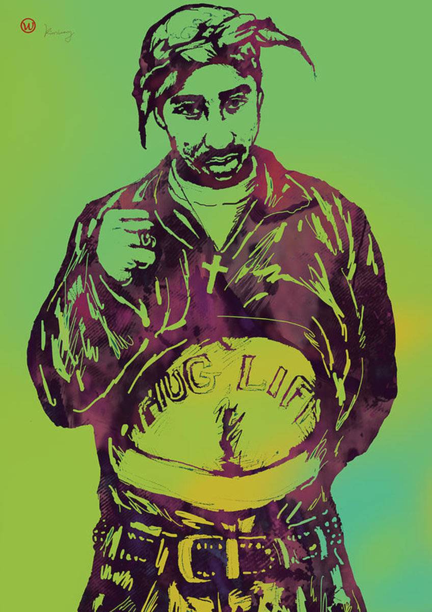 2Pac Tupac Shakur New Pop Art - Rapper - Poster | Canvas Wall Art Print