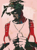 2Pac Tupac Shakur Stylised Pop Art - Rapper - Poster | Canvas Wall Art Print