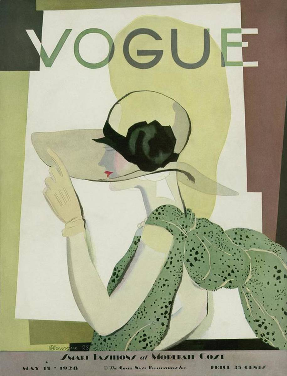 A Vintage Vogue Magazine Cover Of A Woman - Poster | Canvas Wall Art Print