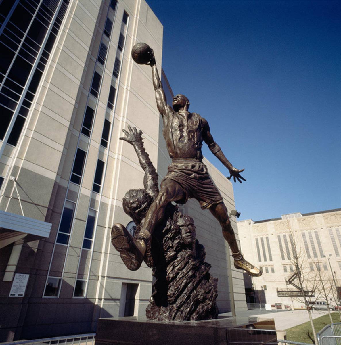 Low Angle View Of A Statue In Front - Poster | Canvas Wall Art Print