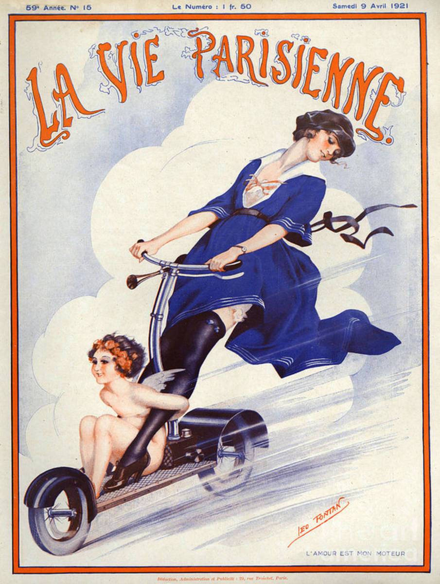 1920S France La Vie Parisienne Magazine - Poster | Canvas Wall Art Print