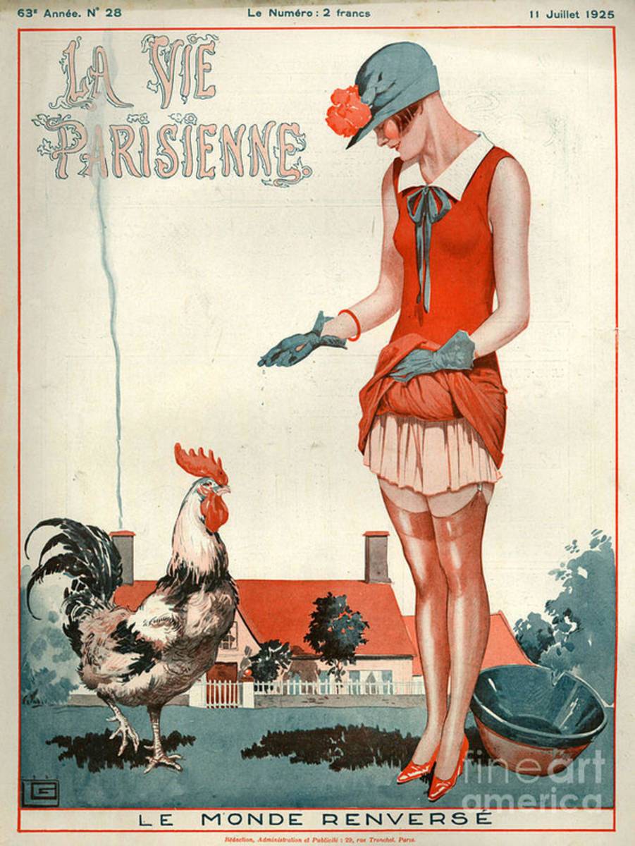 1920S France La Vie Parisienne Magazine - Poster | Canvas Wall Art Print