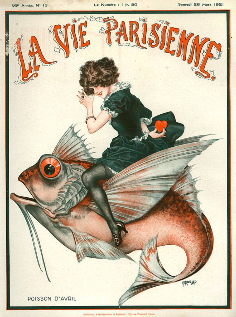 1920S France La Vie Parisienne Magazine - Poster | Canvas Wall Art Print