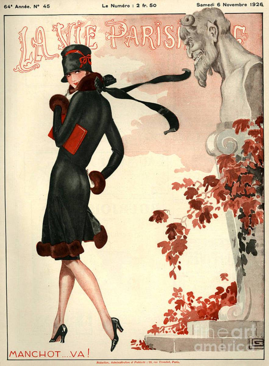 1920S France La Vie Parisienne Magazine - Poster | Canvas Wall Art Print