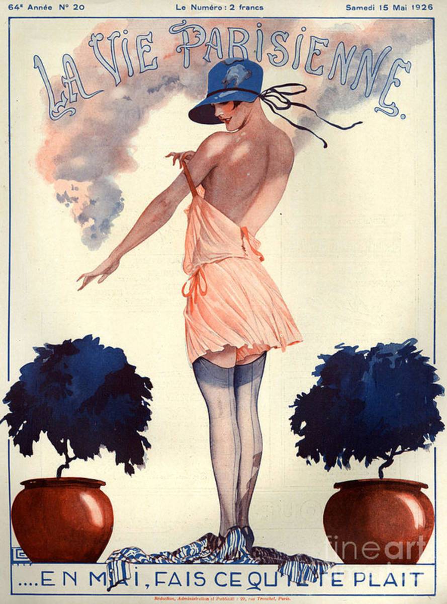 1920S France La Vie Parisienne Magazine - Poster | Canvas Wall Art Print