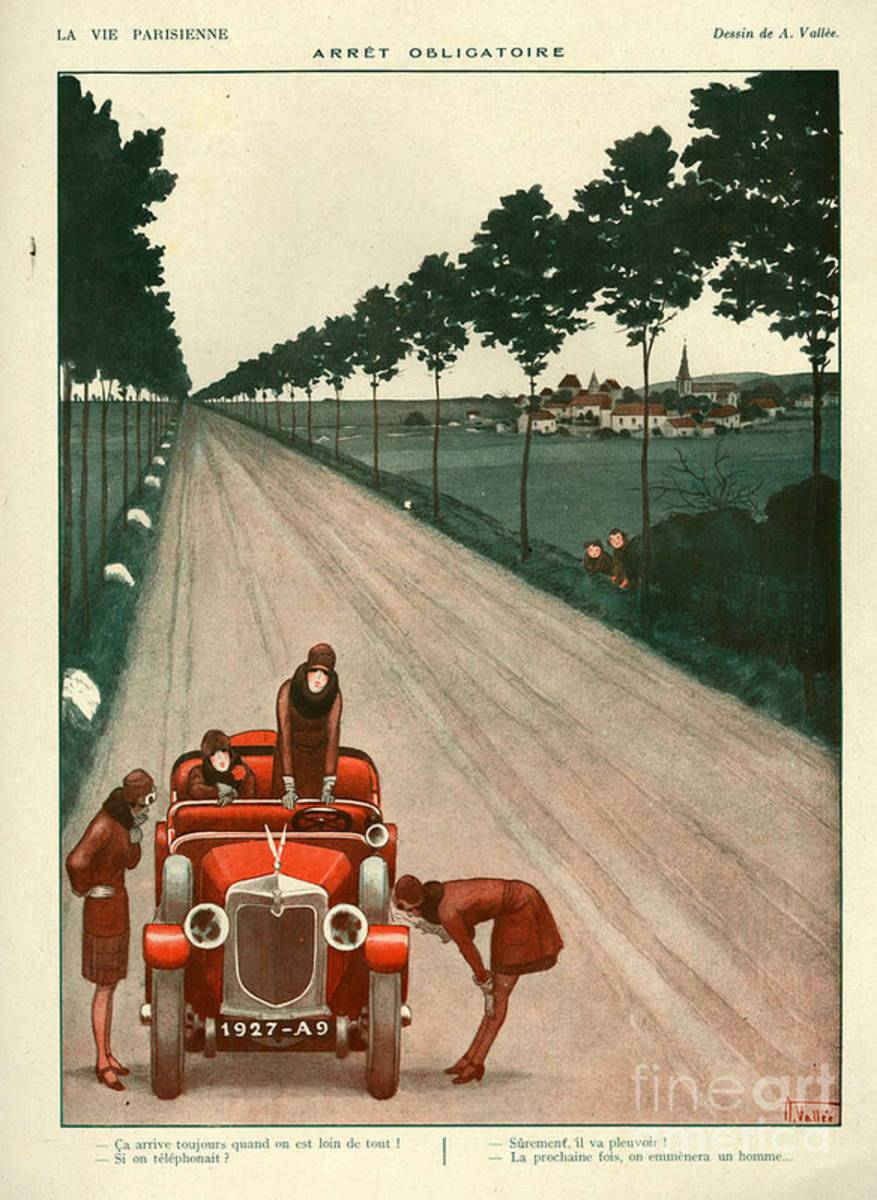 1920S France La Vie Parisienne Magazine - Poster | Canvas Wall Art Print