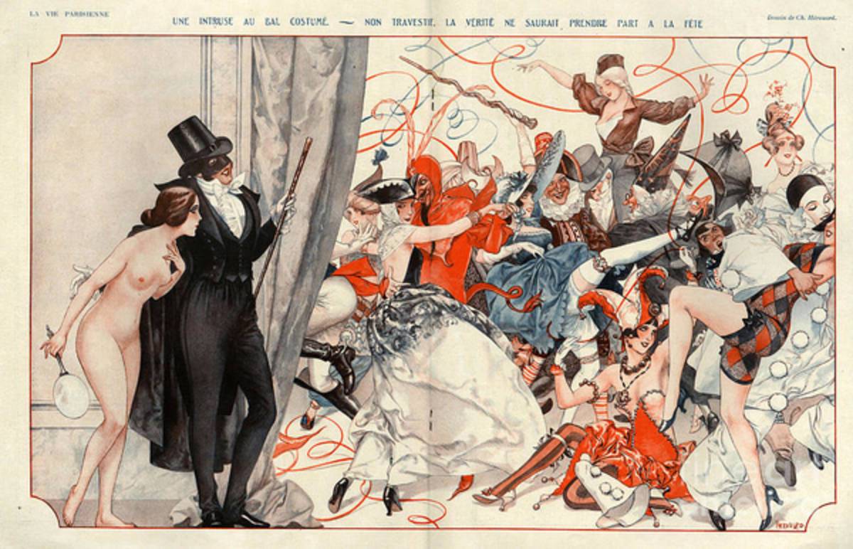 1920S France La Vie Parisienne Magazine - Poster | Canvas Wall Art Print