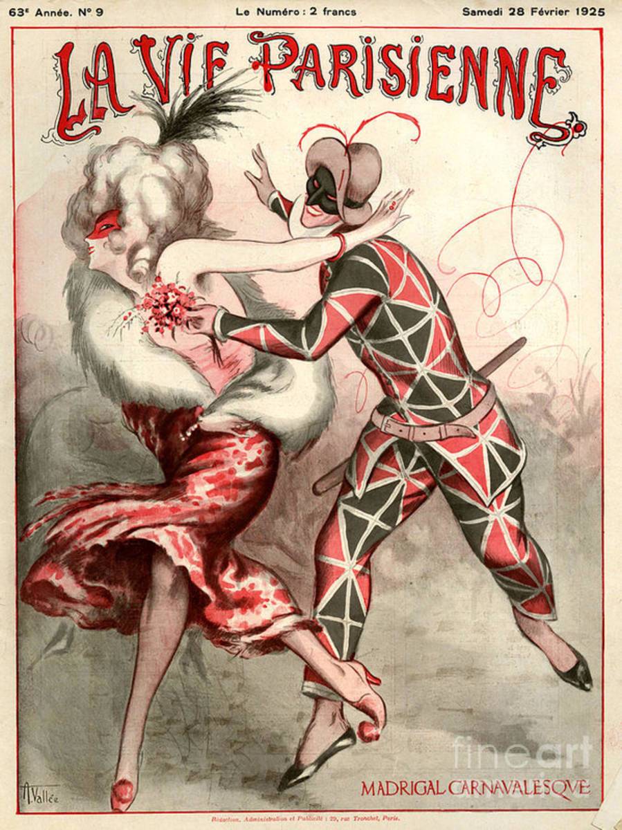 1920S France La Vie Parisienne Magazine - Poster | Canvas Wall Art Print