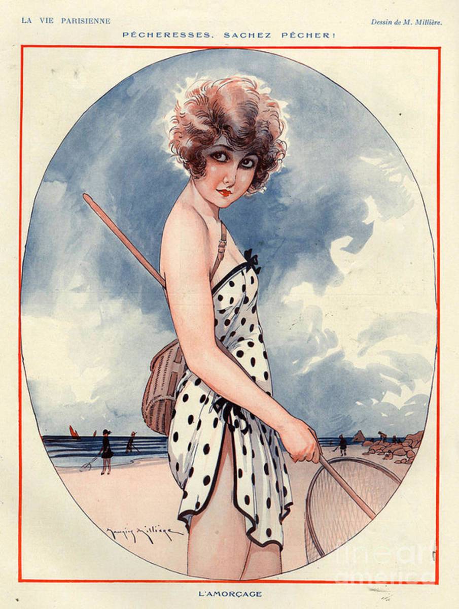 1920S France La Vie Parisienne Magazine - Poster | Canvas Wall Art Print