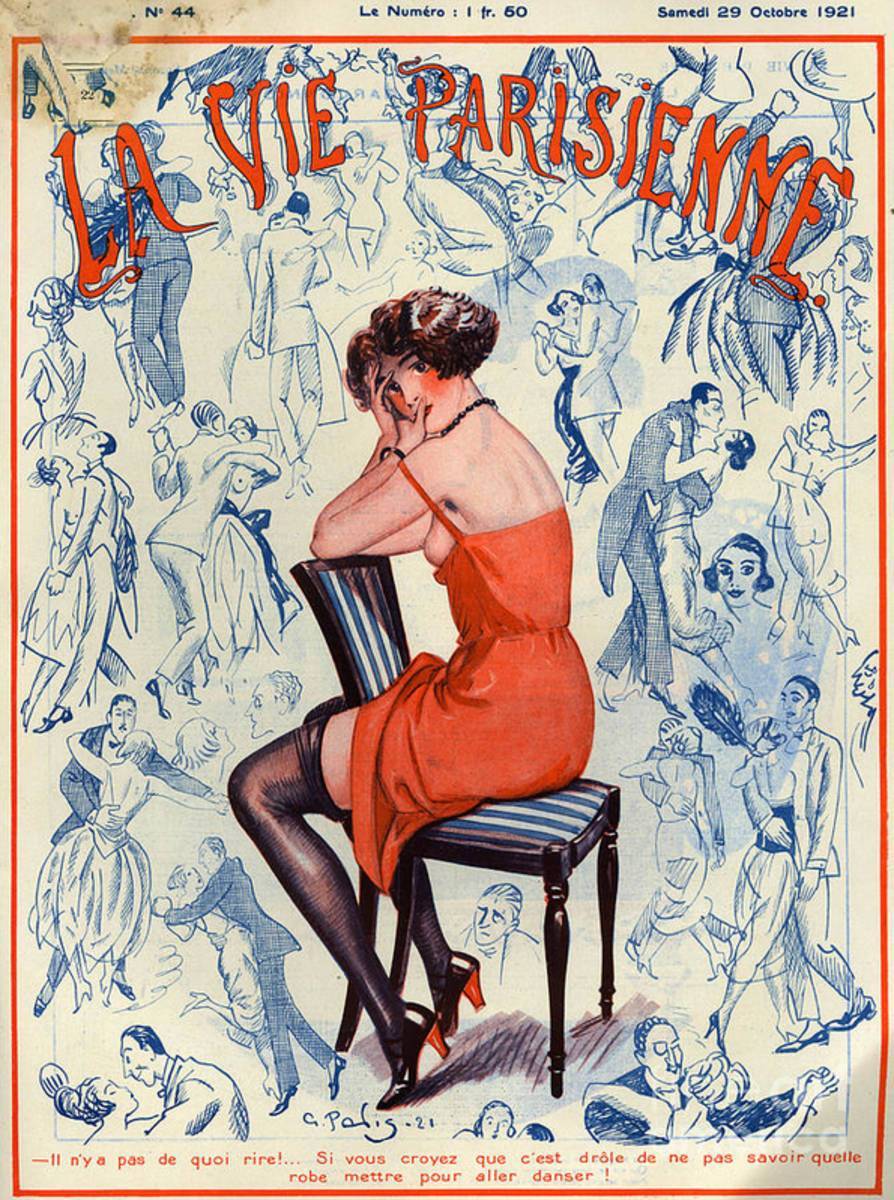 1920S France La Vie Parisienne Magazine - Poster | Canvas Wall Art Print