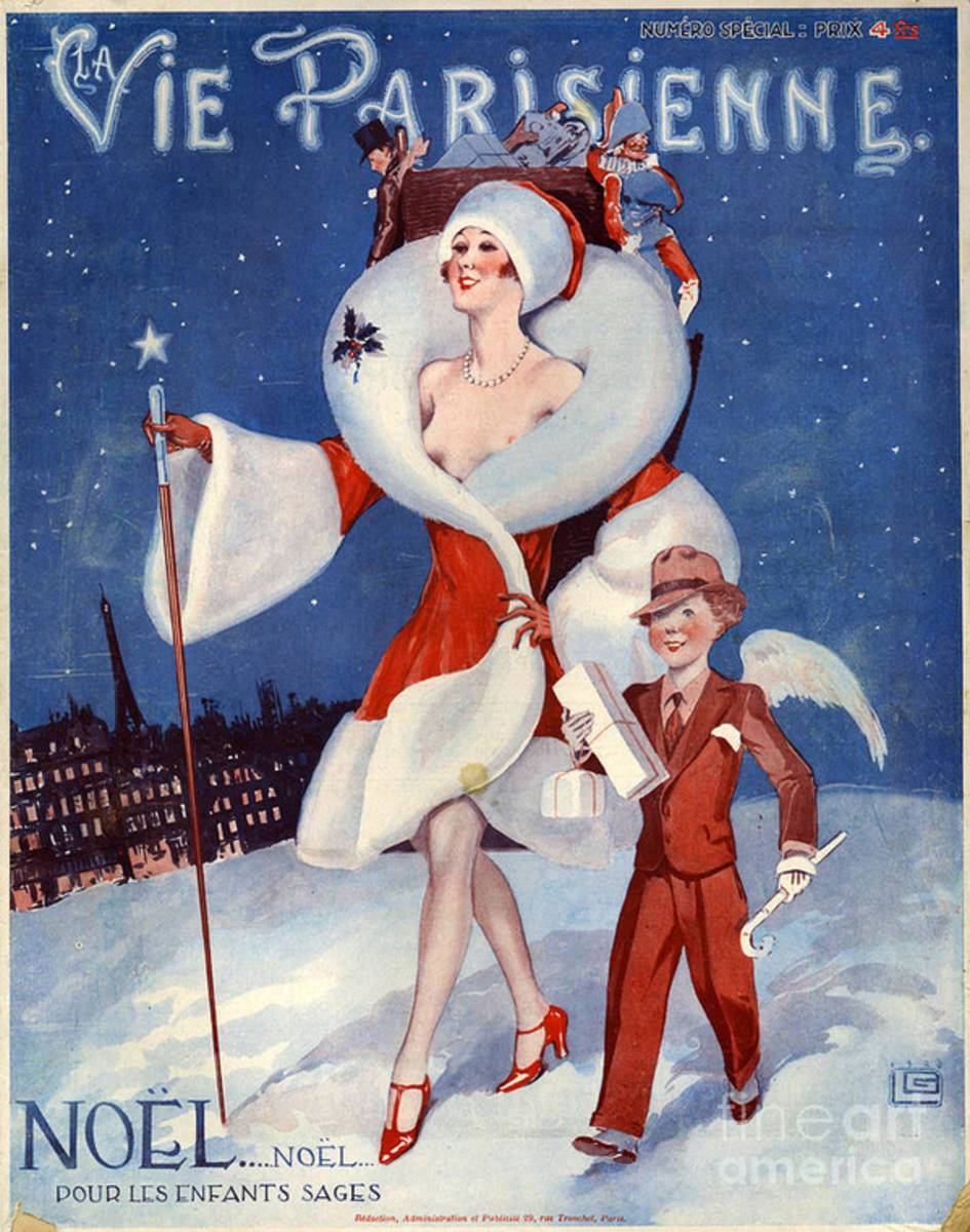 1920S France La Vie Parisienne Magazine - Poster | Canvas Wall Art Print