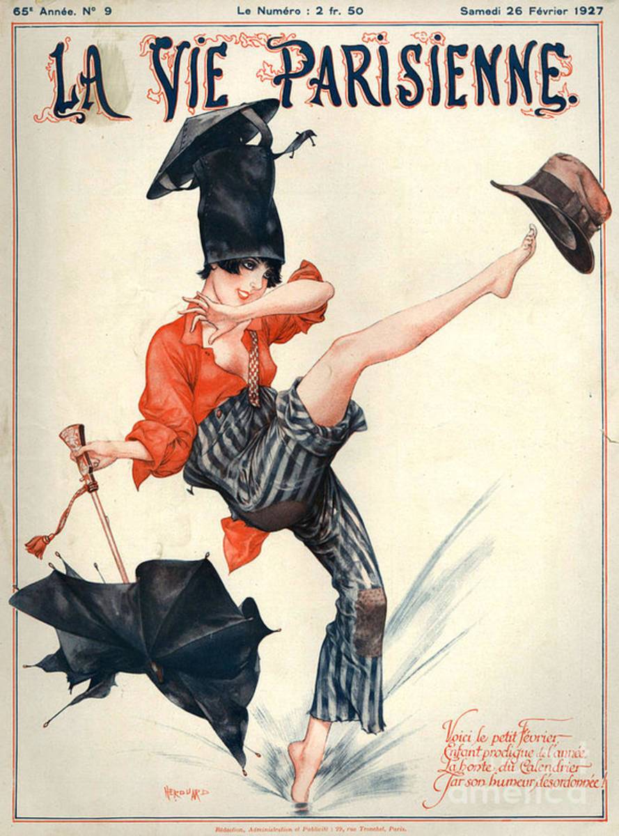 1920S France La Vie Parisienne Magazine - Poster | Canvas Wall Art Print