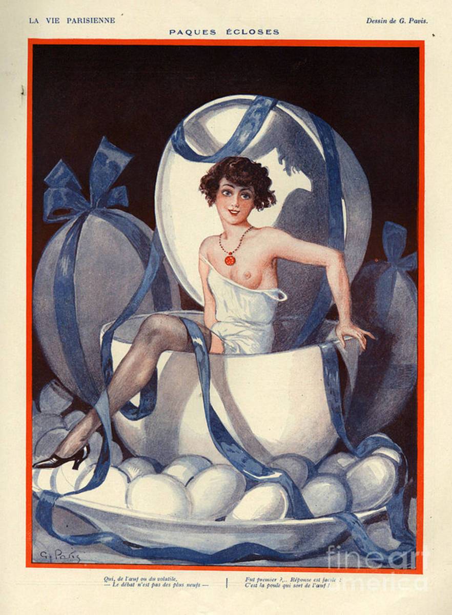 1920S France La Vie Parisienne Magazine - Poster | Canvas Wall Art Print
