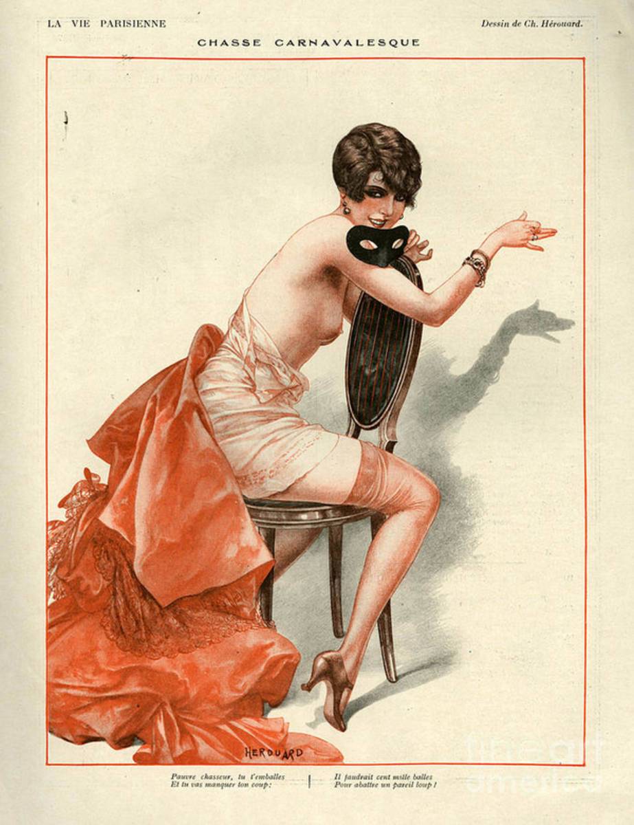 1920S France La Vie Parisienne Magazine - Poster | Canvas Wall Art Print