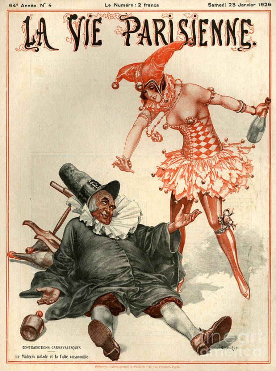 1920S France La Vie Parisienne Magazine - Poster | Canvas Wall Art Print