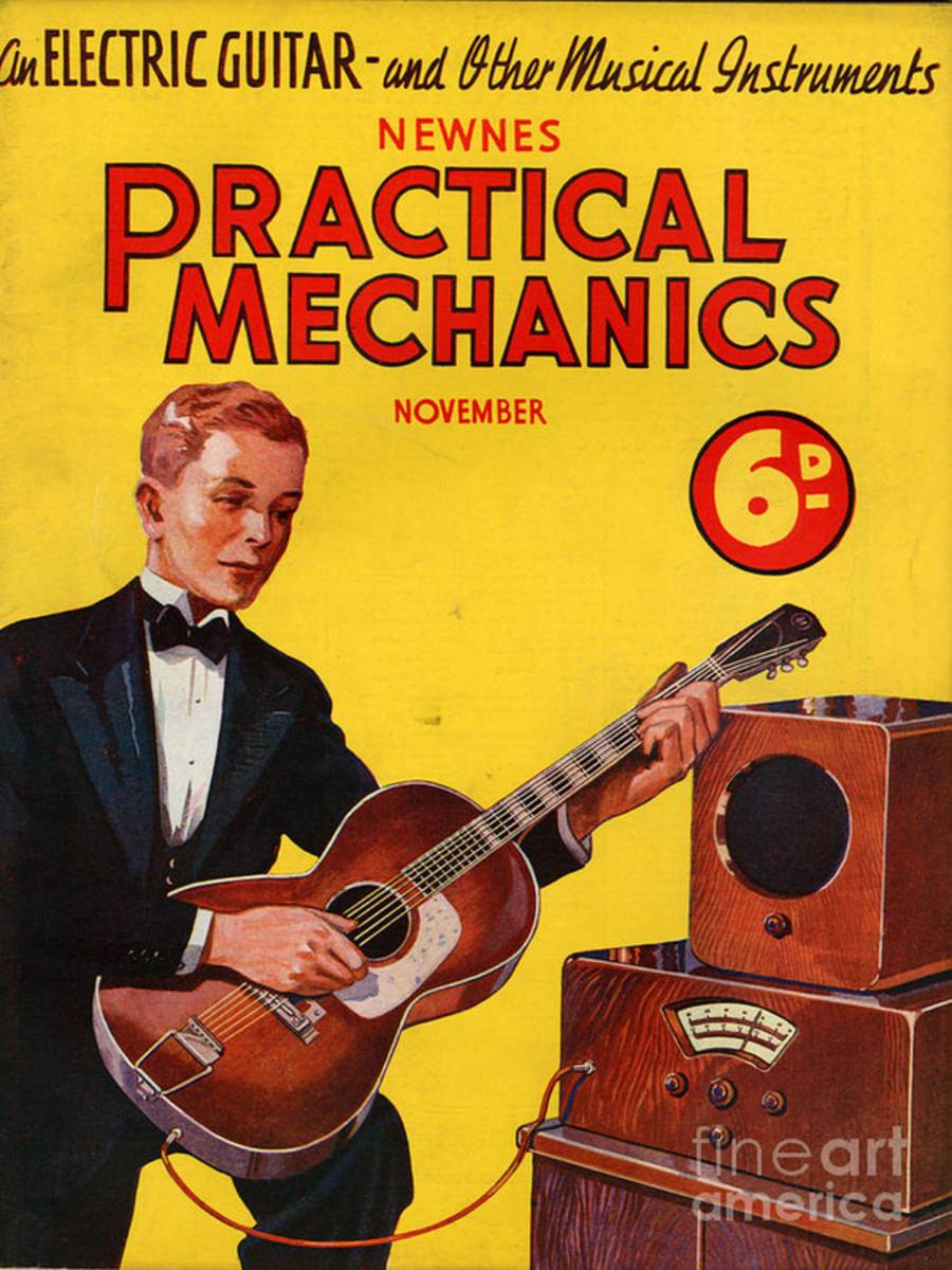 1930S Uk Practical Mechanics Magazine - Poster | Canvas Wall Art Print