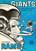 Los Angeles Rams Vintage Program - Poster | Canvas Wall Art Print