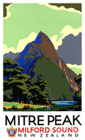 New Zealand Vintage Travel Restored - Poster | Canvas Wall Art Print
