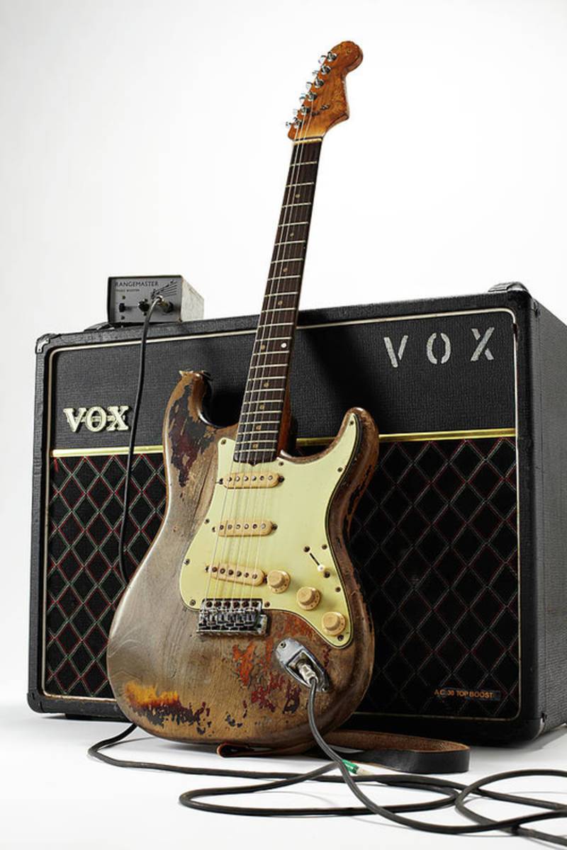 Rory Gallagher Electric Guitars Studio - Poster | Canvas Wall Art Print